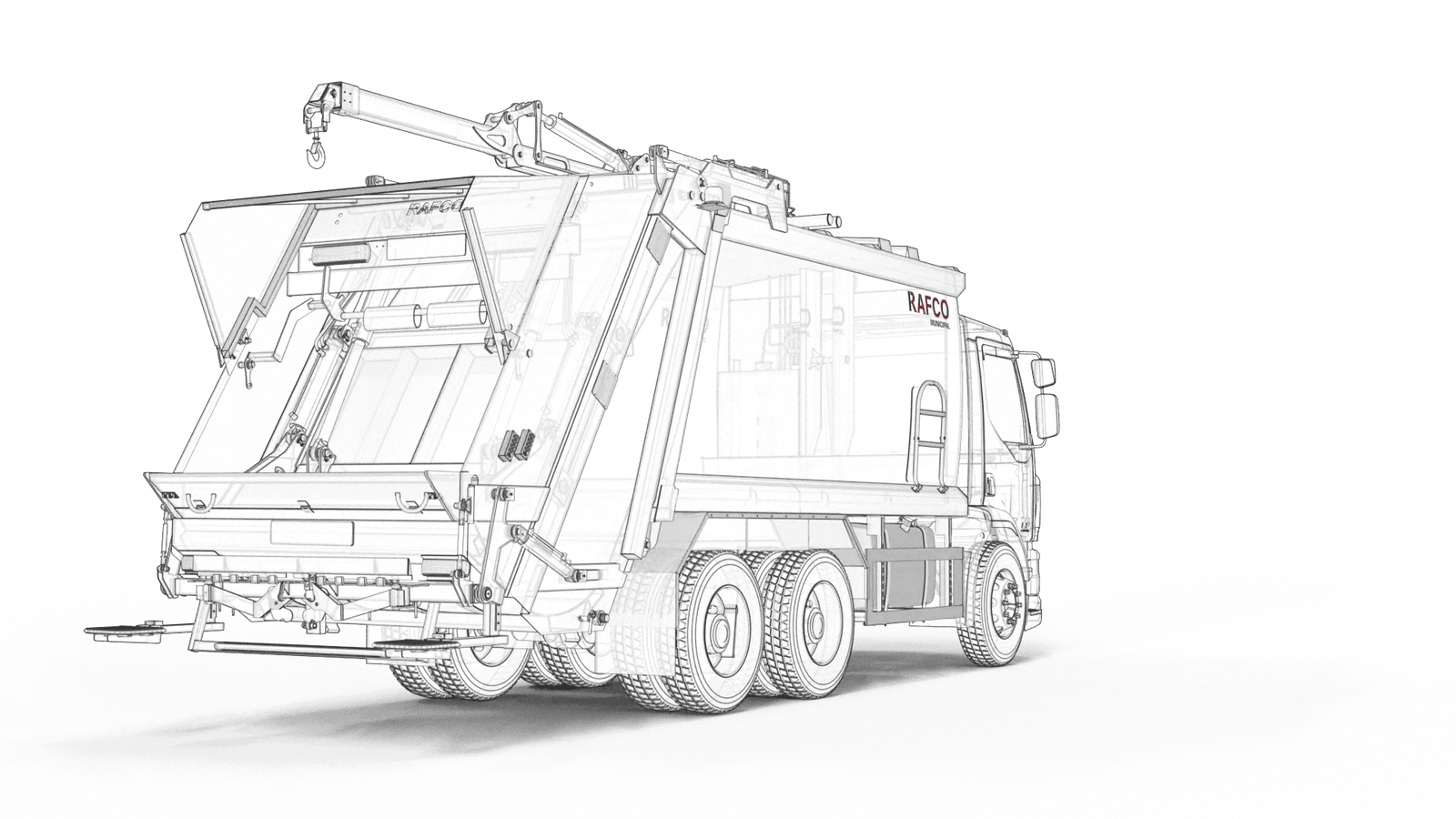 Compactador de basura de carga trasera RAFCO NPress