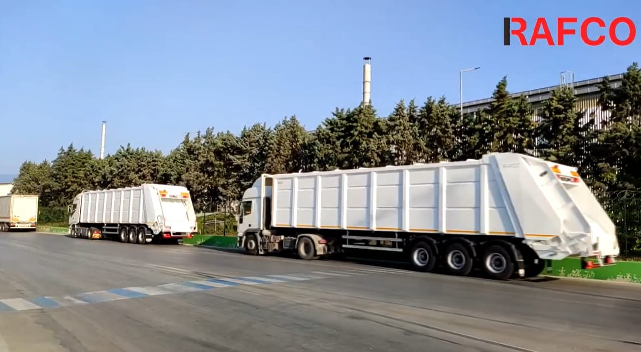 RAFCO RCT Compactor Trailer — Remolque, En servicio