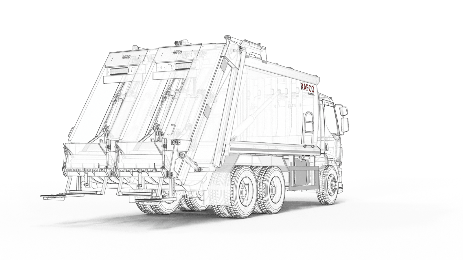 Compactador de basura de carga trasera RAFCO SBPress