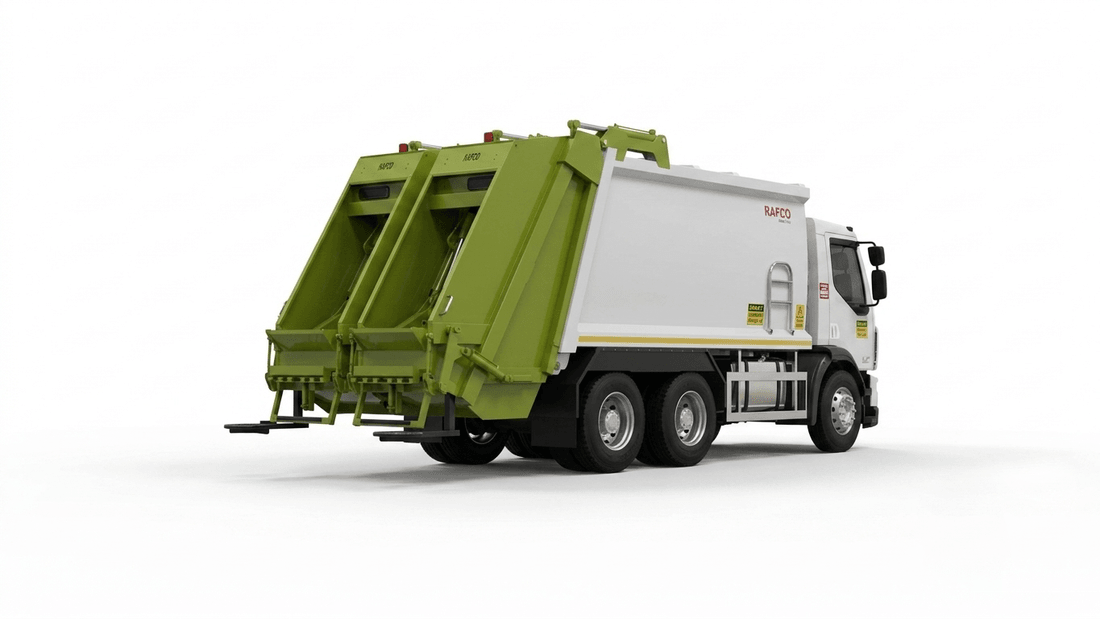 RAFCO SBPress compactador de cuerpo dividido de doble flujo 20 m³