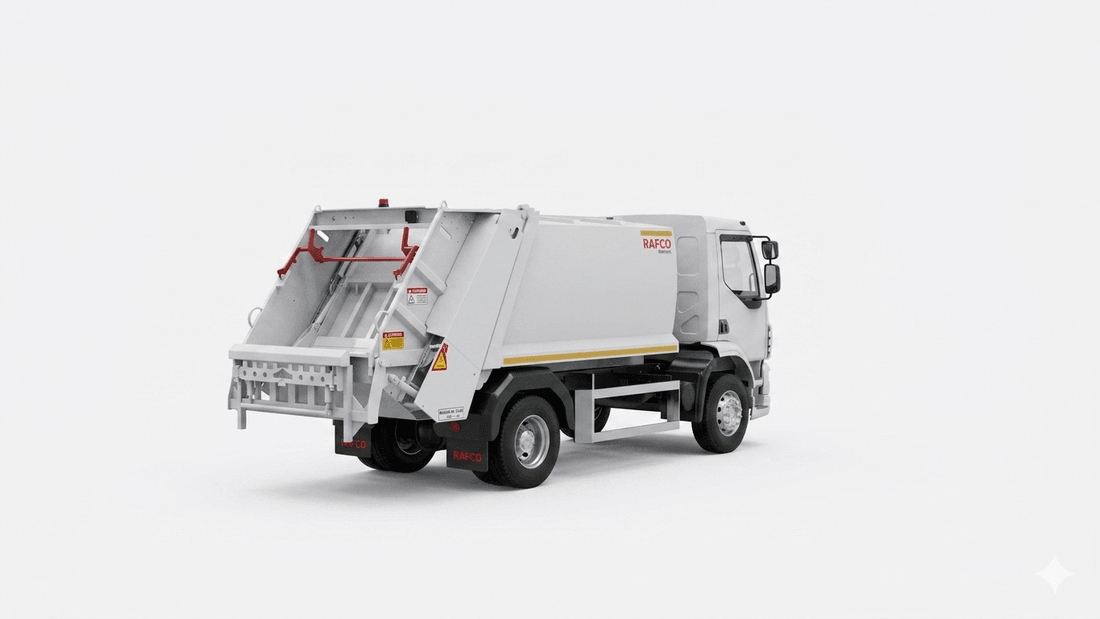 RAFCO SPress compactador pequeño de carga trasera 5 a 8 m³