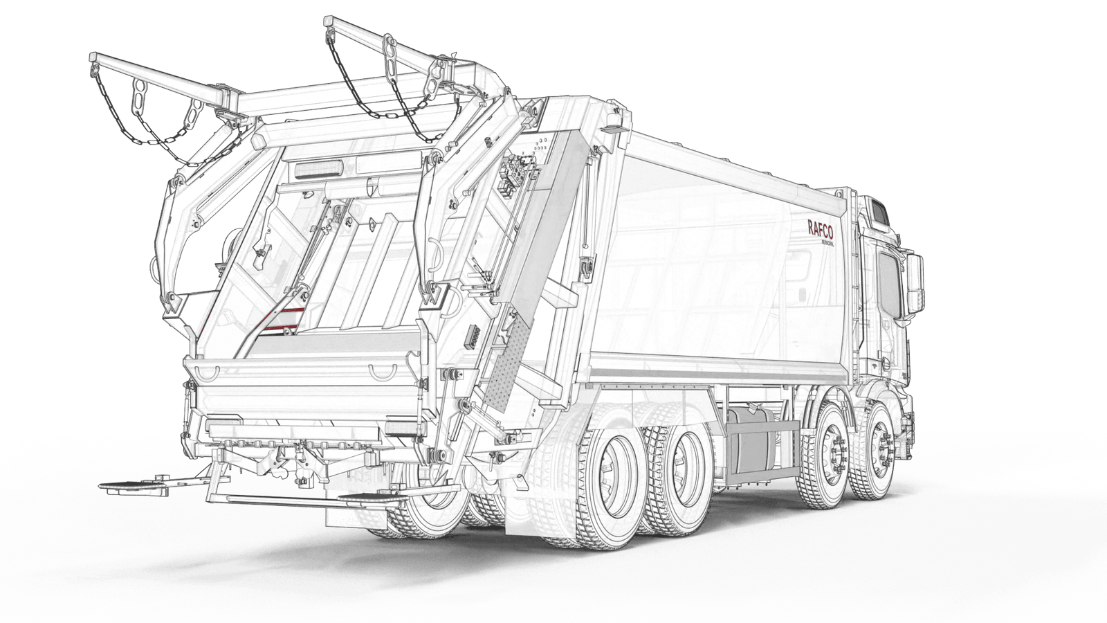 Compactador de basura de carga trasera RAFCO XPress